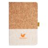 Cork And Heathered Fabric Hardcover Journal 5.5" X 8.25" Thumbnail