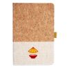 Cork And Heathered Fabric Hardcover Journal 5.5" X 8.25" Thumbnail