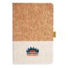 Cork And Heathered Fabric Hardcover Journal 5.5" X 8.25" Thumbnail