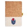 Cork And Heathered Fabric Hardcover Journal 5.5" X 8.25" Thumbnail