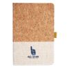 Cork And Heathered Fabric Hardcover Journal 5.5" X 8.25" Thumbnail
