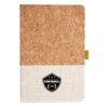 Cork And Heathered Fabric Hardcover Journal 5.5" X 8.25" Thumbnail