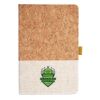 Cork And Heathered Fabric Hardcover Journal 5.5" X 8.25" Thumbnail