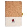 Cork And Heathered Fabric Hardcover Journal 5.5" X 8.25" Thumbnail