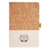 Cork And Heathered Fabric Hardcover Journal 5.5" X 8.25" Thumbnail