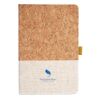 Cork And Heathered Fabric Hardcover Journal 5.5" X 8.25" Thumbnail