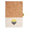 Cork And Heathered Fabric Hardcover Journal 5.5" X 8.25" Thumbnail