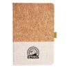 Cork And Heathered Fabric Hardcover Journal 5.5" X 8.25" Thumbnail