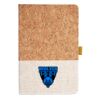 Cork And Heathered Fabric Hardcover Journal 5.5" X 8.25" Thumbnail