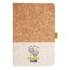 Cork And Heathered Fabric Hardcover Journal 5.5" X 8.25" Thumbnail