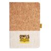 Cork And Heathered Fabric Hardcover Journal 5.5" X 8.25" Thumbnail