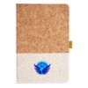 Cork And Heathered Fabric Hardcover Journal 5.5" X 8.25" Thumbnail