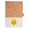 Cork And Heathered Fabric Hardcover Journal 5.5" X 8.25" Thumbnail