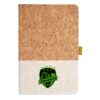 Cork And Heathered Fabric Hardcover Journal 5.5" X 8.25" Thumbnail