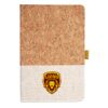 Cork And Heathered Fabric Hardcover Journal 5.5" X 8.25" Thumbnail