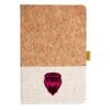 Cork And Heathered Fabric Hardcover Journal 5.5" X 8.25" Thumbnail