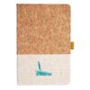 Cork And Heathered Fabric Hardcover Journal 5.5" X 8.25" Thumbnail