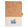 Cork And Heathered Fabric Hardcover Journal 5.5" X 8.25" Thumbnail