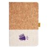 Cork And Heathered Fabric Hardcover Journal 5.5" X 8.25" Thumbnail