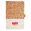 Cork And Heathered Fabric Hardcover Journal 5.5" X 8.25" Thumbnail