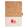 Cork And Heathered Fabric Hardcover Journal 5.5" X 8.25" Thumbnail