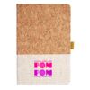 Cork And Heathered Fabric Hardcover Journal 5.5" X 8.25" Thumbnail
