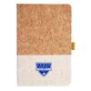 Cork And Heathered Fabric Hardcover Journal 5.5" X 8.25" Thumbnail