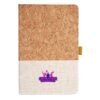 Cork And Heathered Fabric Hardcover Journal 5.5" X 8.25" Thumbnail