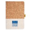 Cork And Heathered Fabric Hardcover Journal 5.5" X 8.25" Thumbnail