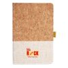 Cork And Heathered Fabric Hardcover Journal 5.5" X 8.25" Thumbnail