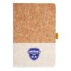 Cork And Heathered Fabric Hardcover Journal 5.5" X 8.25" Thumbnail