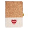 Cork And Heathered Fabric Hardcover Journal 5.5" X 8.25" Thumbnail