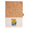 Cork And Heathered Fabric Hardcover Journal 5.5" X 8.25" Thumbnail