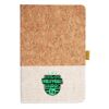Cork And Heathered Fabric Hardcover Journal 5.5" X 8.25" Thumbnail