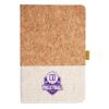 Cork And Heathered Fabric Hardcover Journal 5.5" X 8.25" Thumbnail