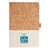 Cork And Heathered Fabric Hardcover Journal 5.5" X 8.25" Thumbnail