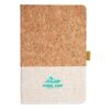 Cork And Heathered Fabric Hardcover Journal 5.5" X 8.25" Thumbnail