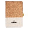 Cork And Heathered Fabric Hardcover Journal 5.5" X 8.25" Thumbnail