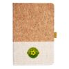 Cork And Heathered Fabric Hardcover Journal 5.5" X 8.25" Thumbnail