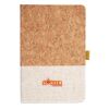 Cork And Heathered Fabric Hardcover Journal 5.5" X 8.25" Thumbnail