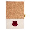 Cork And Heathered Fabric Hardcover Journal 5.5" X 8.25" Thumbnail