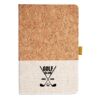 Cork And Heathered Fabric Hardcover Journal 5.5" X 8.25" Thumbnail