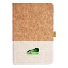 Cork And Heathered Fabric Hardcover Journal 5.5" X 8.25" Thumbnail
