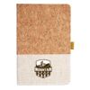Cork And Heathered Fabric Hardcover Journal 5.5" X 8.25" Thumbnail