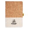 Cork And Heathered Fabric Hardcover Journal 5.5" X 8.25" Thumbnail