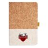 Cork And Heathered Fabric Hardcover Journal 5.5" X 8.25" Thumbnail