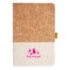 Cork And Heathered Fabric Hardcover Journal 5.5" X 8.25" Thumbnail