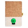 Cork And Heathered Fabric Hardcover Journal 5.5" X 8.25" Thumbnail
