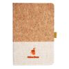 Cork And Heathered Fabric Hardcover Journal 5.5" X 8.25" Thumbnail