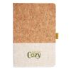 Cork And Heathered Fabric Hardcover Journal 5.5" X 8.25" Thumbnail